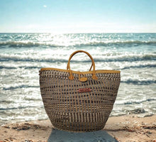 Load image into Gallery viewer, Rooted Heritage Life Handmade Sisal Straw Basket Tote
