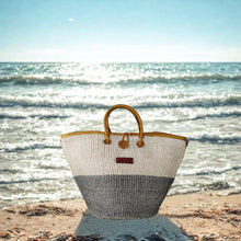 Load image into Gallery viewer, Ash & Ivory Wisdom Handmade Sisal Straw Basket Tote