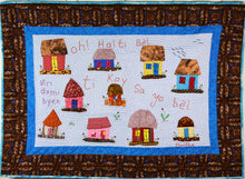 Load image into Gallery viewer, The Little Houses Are Beautiful - Ti Kay Sa Yo Bel - folk art quilt
