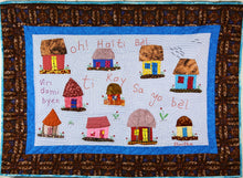 Load image into Gallery viewer, The Little Houses Are Beautiful - Ti Kay Sa Yo Bel - folk art quilt