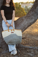 Load image into Gallery viewer, Ash &amp; Ivory Wisdom Handmade Sisal Straw Basket Tote

