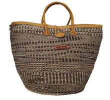 Load image into Gallery viewer, Rooted Heritage Life Handmade Sisal Straw Basket Tote
