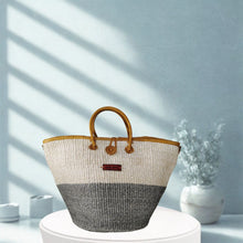 Load image into Gallery viewer, Ash &amp; Ivory Wisdom Handmade Sisal Straw Basket Tote
