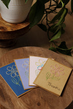 Load image into Gallery viewer, Thanks Floral Greeting Cards
