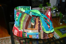 Load image into Gallery viewer, &#39;Kwilt Fou&#39; Quilted Beach &amp; Yoga Tote
