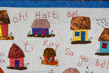 Load image into Gallery viewer, The Little Houses Are Beautiful - Ti Kay Sa Yo Bel - folk art quilt
