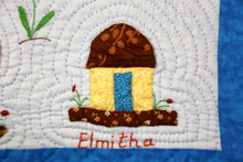 Load image into Gallery viewer, The Little Houses Are Beautiful - Ti Kay Sa Yo Bel - folk art quilt

