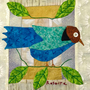 Birds of Hope Framed Mini-Quilt #2