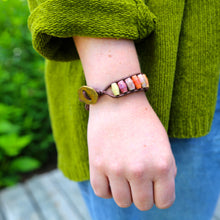 Load image into Gallery viewer, Unisex Ladder Bracelet with Haitian Coin Clasp

