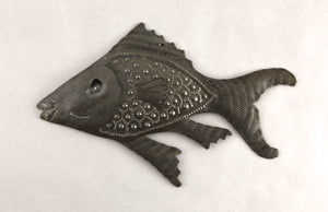 Carved Metal Fish