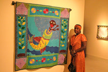 Load image into Gallery viewer, The Disobedience of Jonah - Dezobeysans de Jonas - folk art quilt
