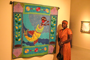 The Disobedience of Jonah - Dezobeysans de Jonas - folk art quilt