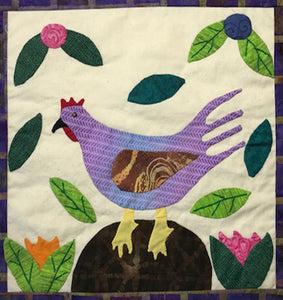 My Little Chicken Framed Mini-Quilt