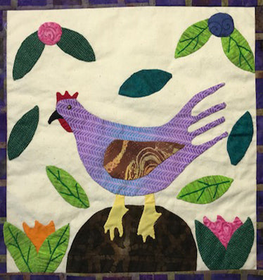 My Little Chicken Framed Mini-Quilt
